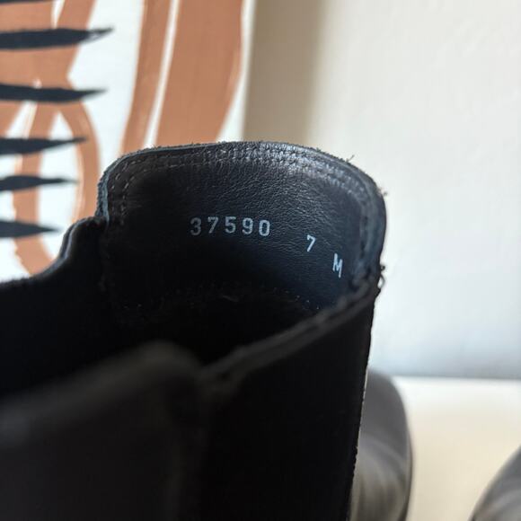 La Canadienne‎ Black Leather Pull On Chelsea Ankle Boots Women’s Size 7M - Picture 10 of 10